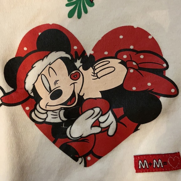 Disney Other - Disney 3 month Minnie and Mickey Christmas onesie!